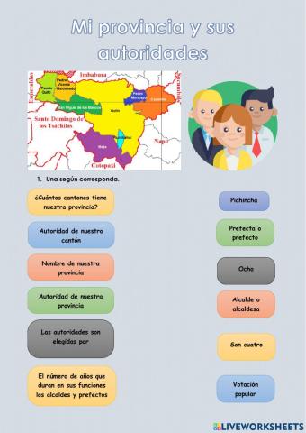 Mi provincia y sus autoridades