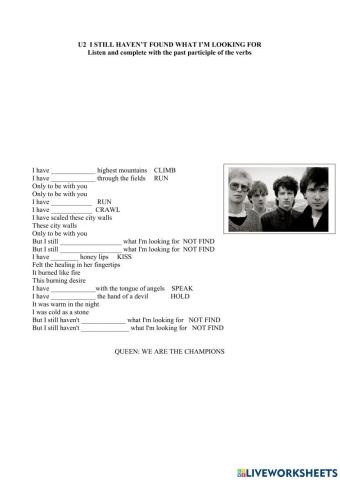 present perfect songs