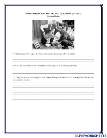 Bootlegging Worksheet