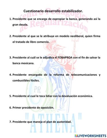 Desarrollo Estabilizador