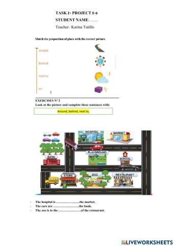 Prpeosition of place