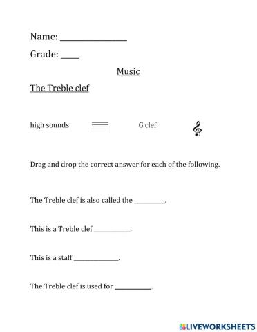 CPS Grade 3 The Treble clef