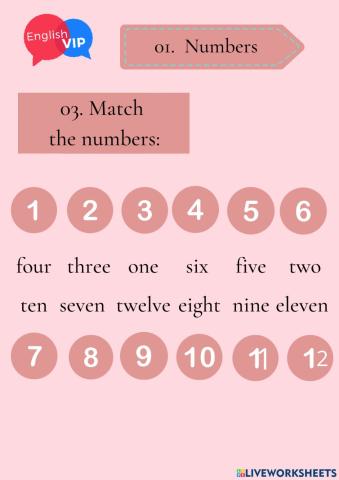 Numbers - 01 - 12