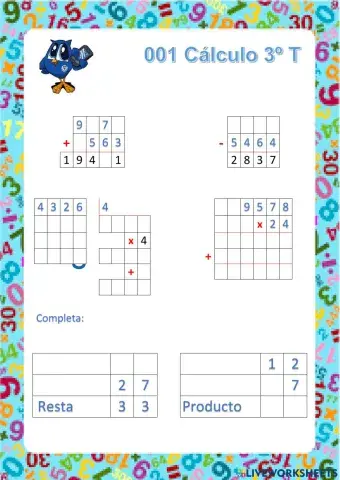 001 CÁLCULO 3º Trimestre