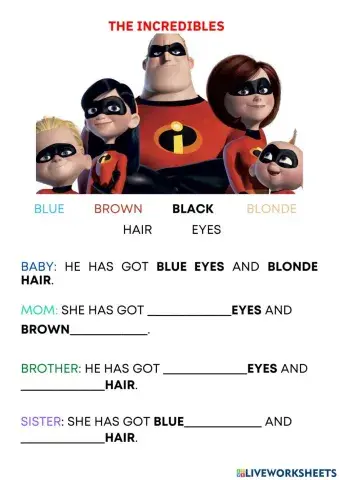 Physical descriptions hair and eyes colour