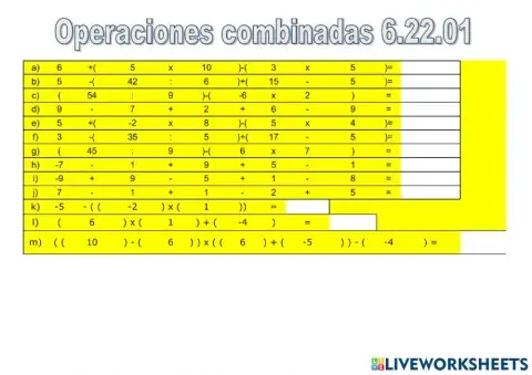 Operaciones combinadas 6.22.01