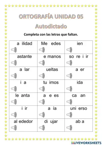 Ortografía unidad 05