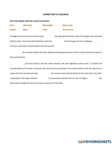 Connectors of sequence