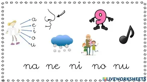 Juego letra n
