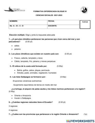 Evaluaciòn formativa diferenciada 3