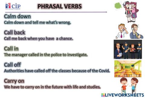 Week 3 Phrasal verbs