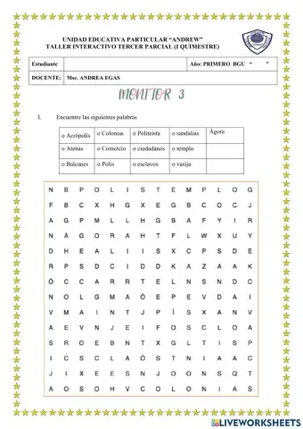 Taller civilizaciones antiguas