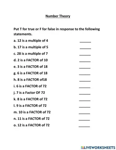 2. Number Theory