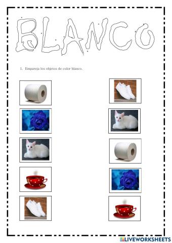 Parejas de color blanco