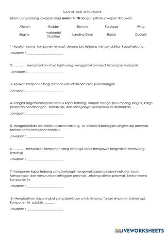 Kuiz Aeronautik Tahap 2