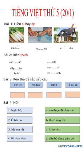 Tiếng Việt Thứ 5(20-1)