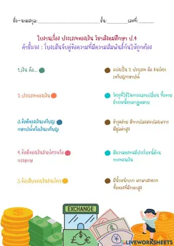 ประเภทของเงิน