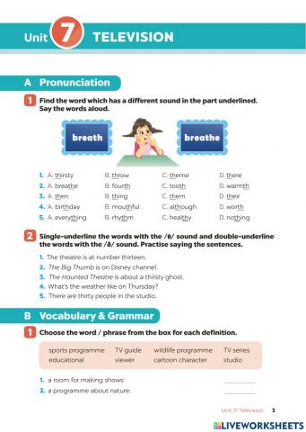 English 6 - unit 7 - vocabulary