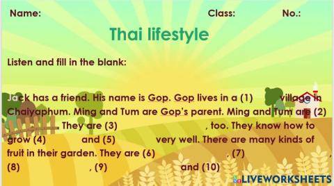 Thai lifestyle