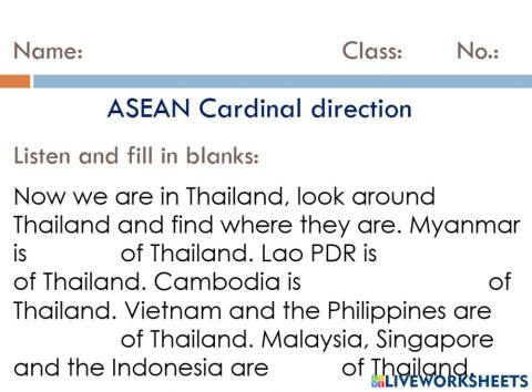 ASEAN cardinal direction