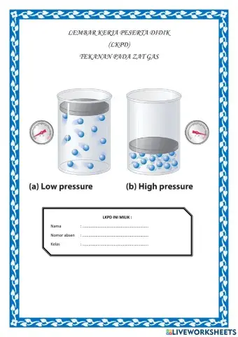LKPD tekanan Pada zat Gas