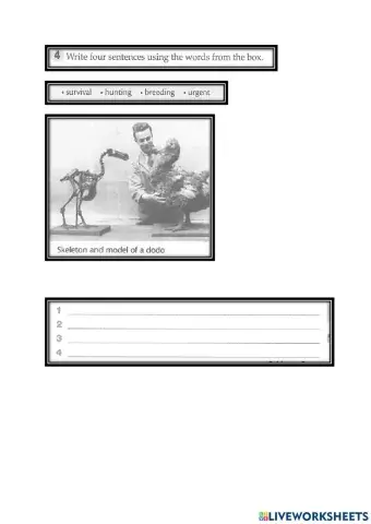 Man in conflict with nature