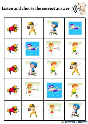 Sports and activities