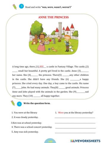 Past Simple To Be (continue)