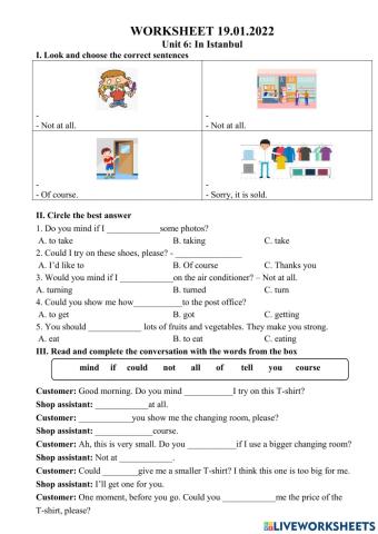 Worksheet 19.01.2022