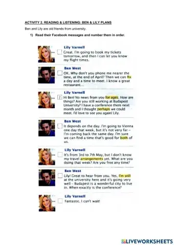 Listening TO BE GOING TO