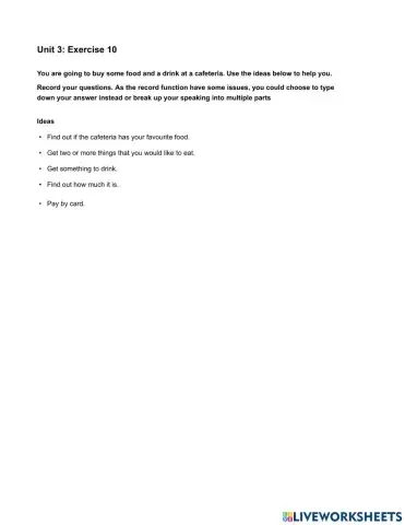 Mindset Foundation - Languague Builder Skills Modules - Unit 3 Ex10