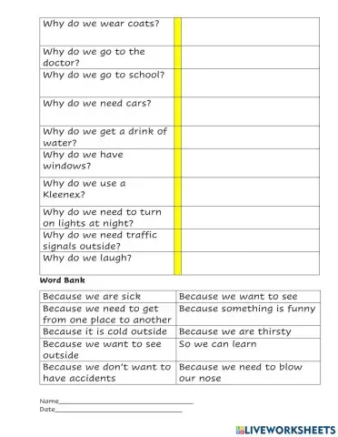 Questions with -Why?-