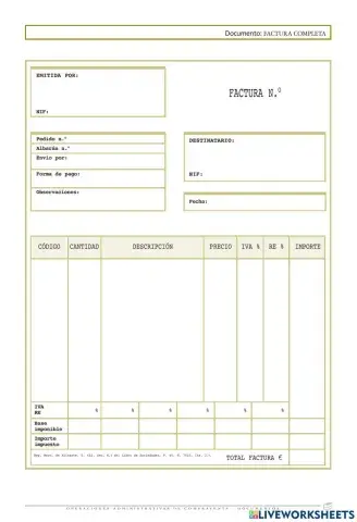 Factura oro verde s.l.