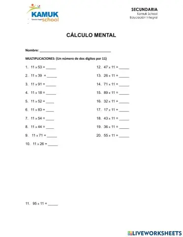 Calculo mental