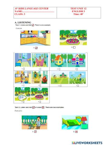 PBT Test unit 12 (Lớp 3)