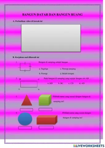 Bangun Datar dan Bangun Ruang