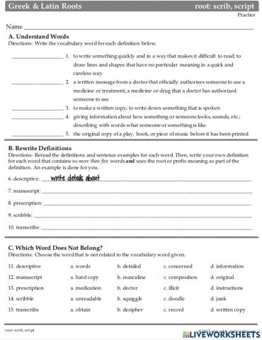 Scrib, script Practice 1