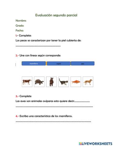 Evaluacion de natural 4