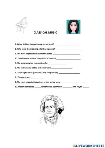 Classical period of music