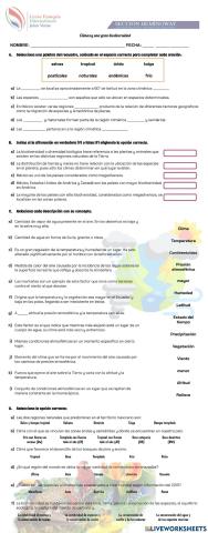 Clima y biodiversidad