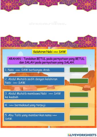 Kelahiran nabi muhammad SAW