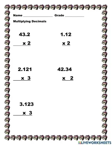 Multiplying Decimals