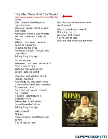 The man who sold the world Nirvana