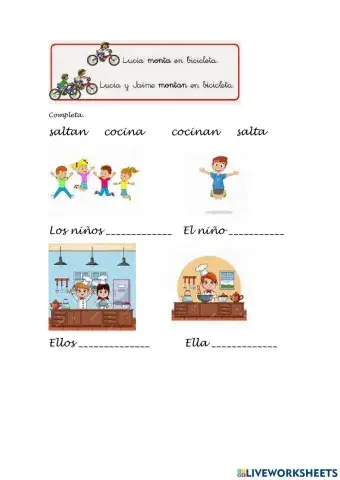 Verbo singular-plural