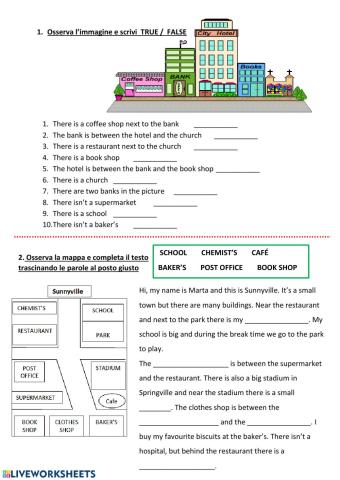 Town and preposition