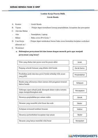 LKPD Gerak Benda