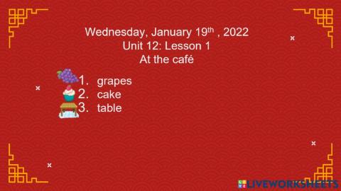 Tiếng Anh 2-Unit 12: Lesson 1