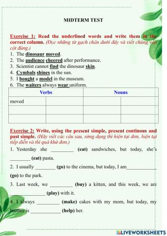 Antoree - Midterm Test Unit 1-6 (FF4)