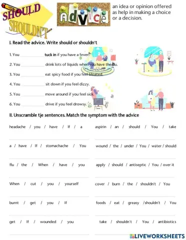 Should Shouldn't Advice