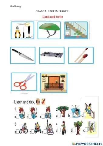 Grade 5- unit 12- lesson 1